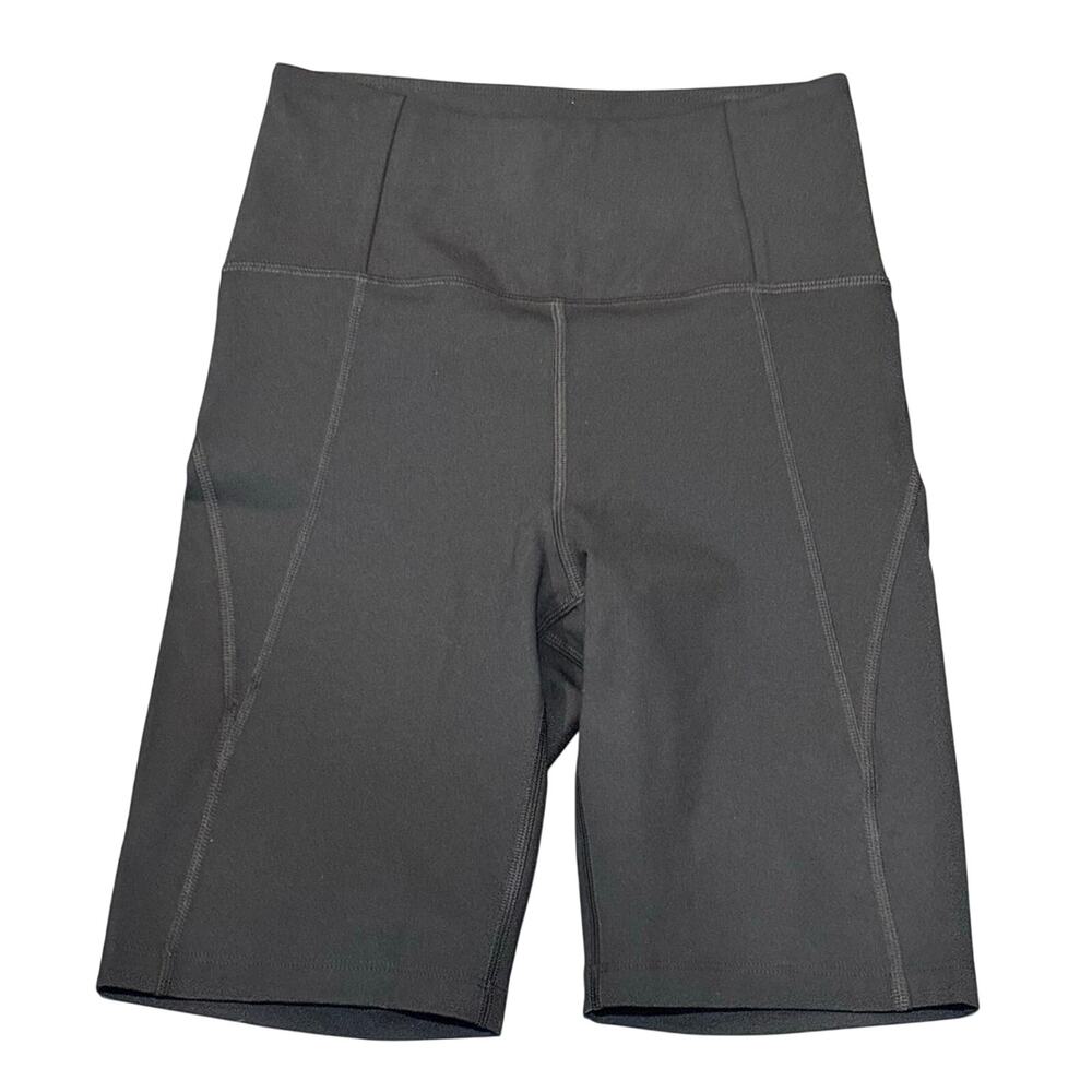 Girlfriend Collective Black 9 Inch Bike Shorts - size Small